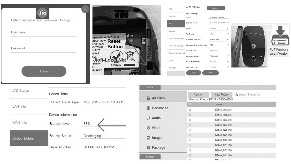 Jiofi.local.html Login Portal 192.168.1.1 for Jiofi Mifi Router Setup