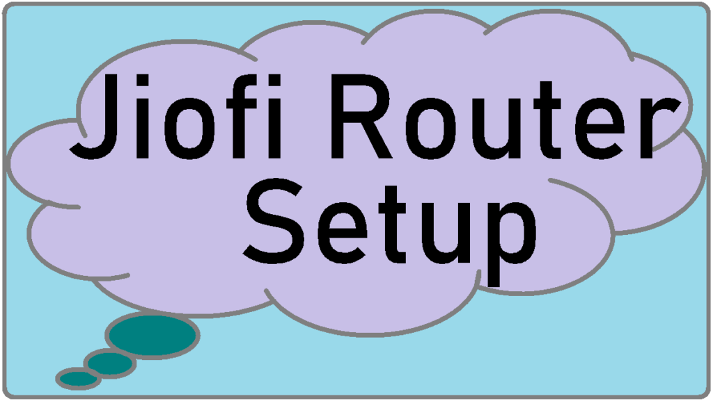 jiofi router configuration